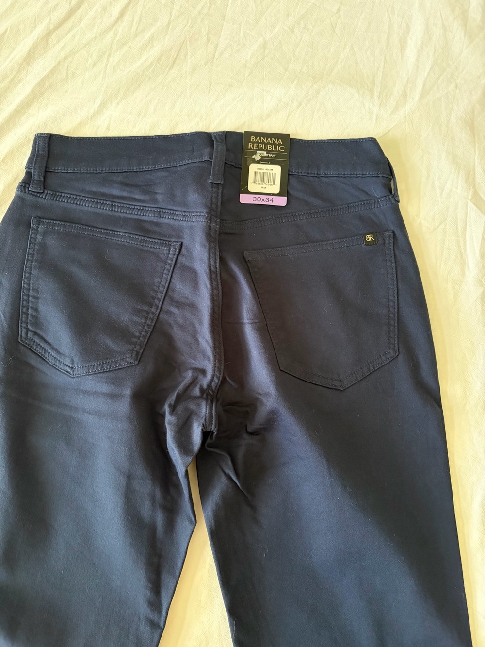 Banana Republic Men's Straight Chinos - Navy Blue - Picture 4 of 5
